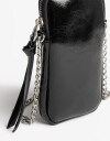 Marro chica varios Portacelular Efecto Charol - Negro