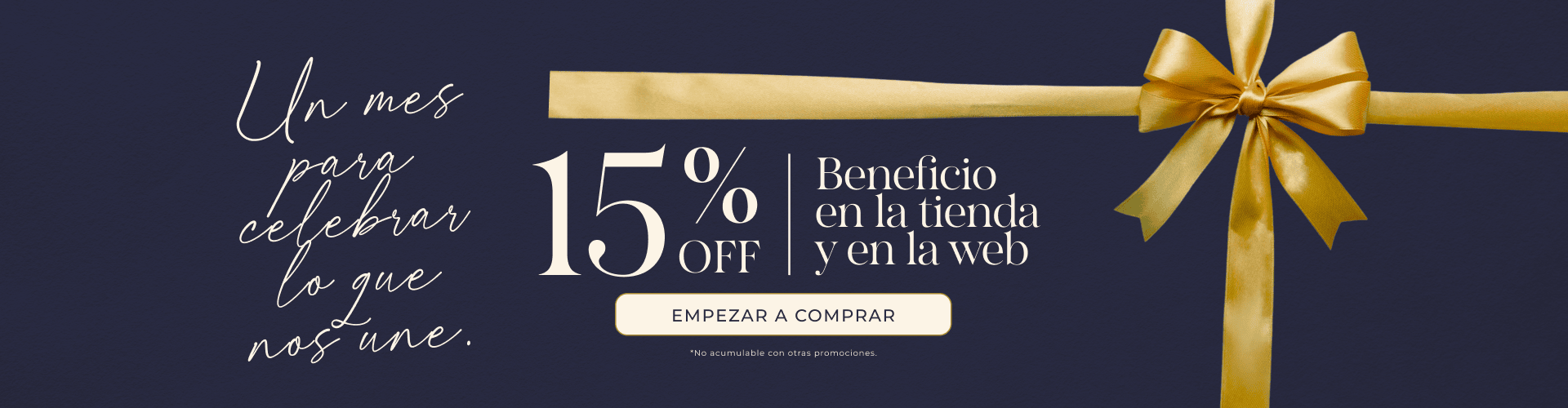 15% off Diciembre