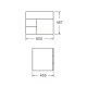 Mueble Cadria De Colgar - 60X46 Color Marron 000