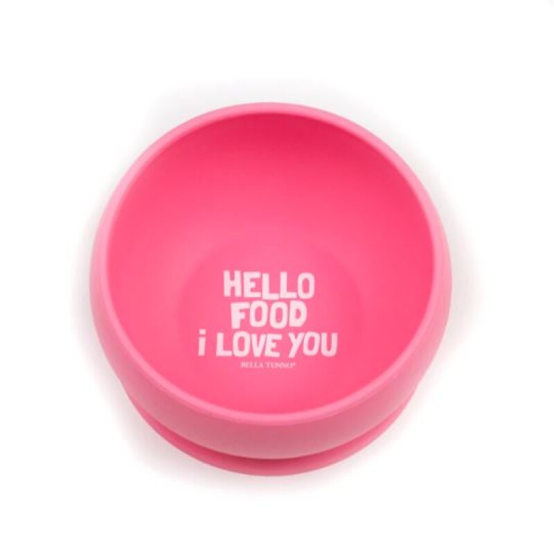 Bowl de Silicona con Ventosa Hello Food I love you