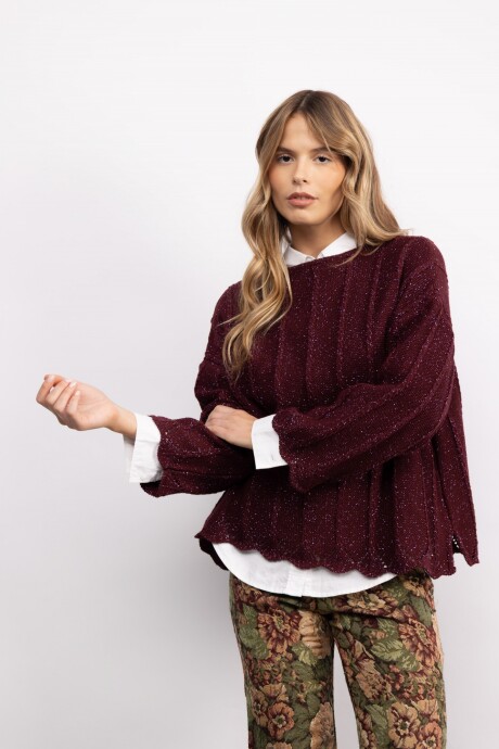 Sweater Calia Bordó
