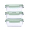 Set Tuppers X3 Herméticos BUBA verde