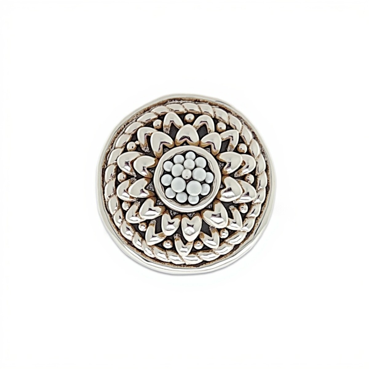 Anillo Flor-Plata 925 Inflada-Sin Piedra-AN3056 - sinpiedra 