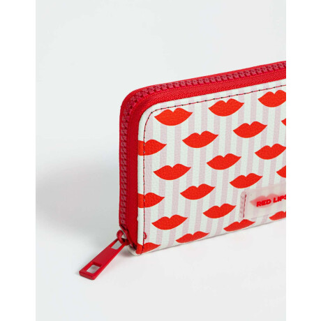 Billetera Cuerina Estampado Rayas