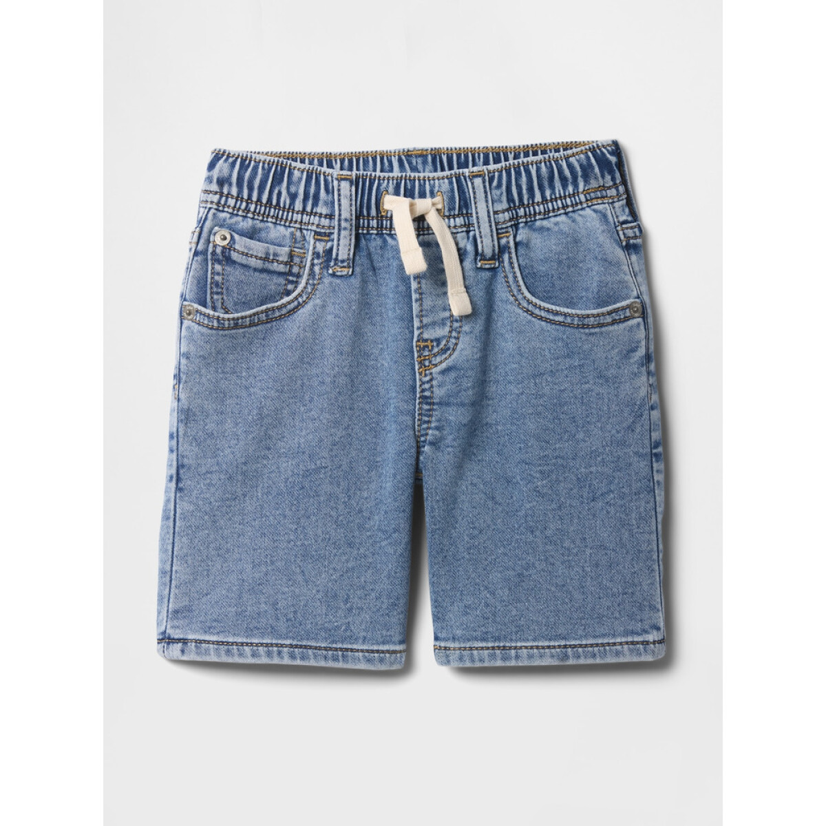V-PO KNT DNM SHORT LT - LIGHT WASH 