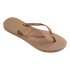 Sandalias Havaianas Slim Logo Metallic Mujer Rose Gold