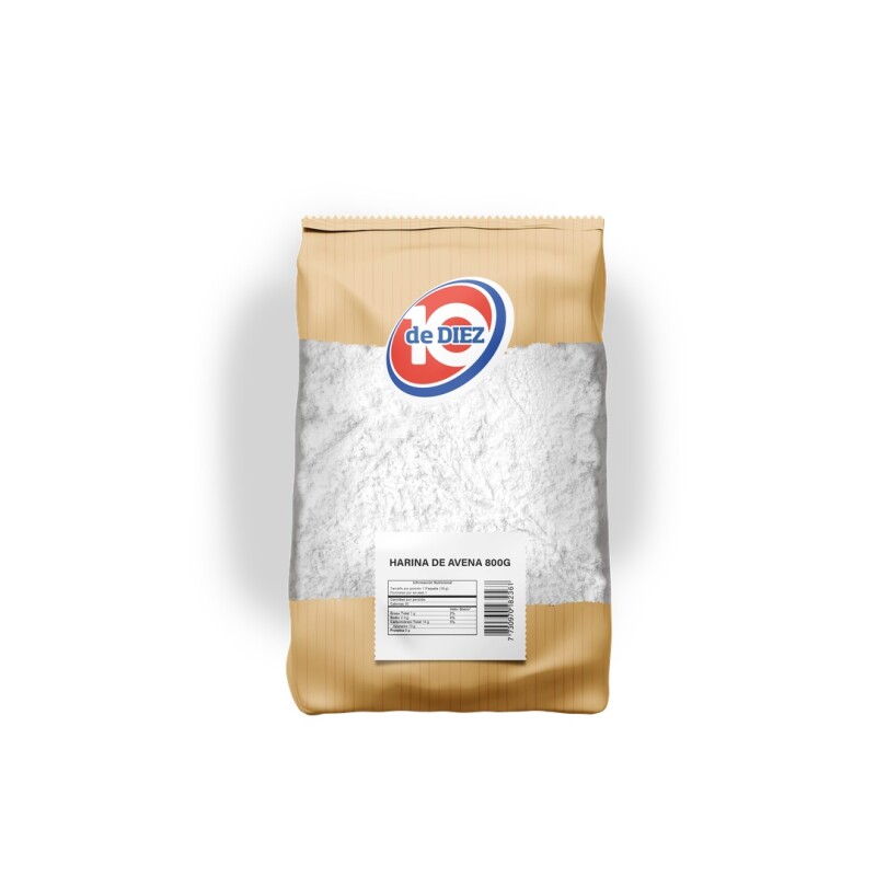 HARINA DE AVENA DE DIEZ 800G Harina De Avena De Diez 800g