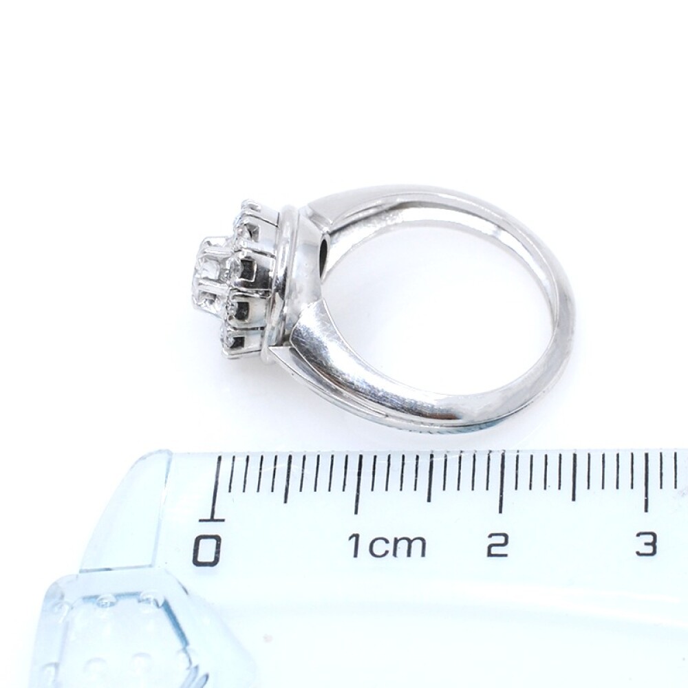 Anillo en oro 18k blanco y brillantes Anillo en oro 18k blanco y brillantes