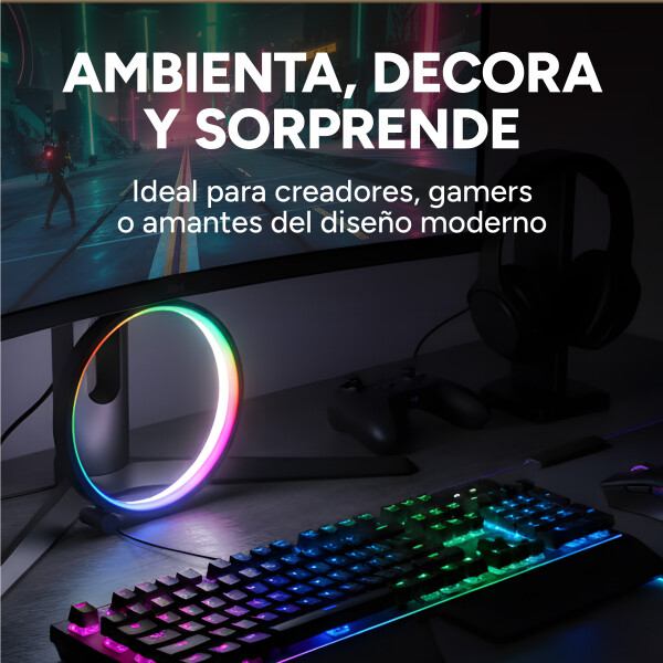 Aro Led Rgb Escritorio Gamer Celular Inalambrico Calidad Aro Led Rgb Escritorio Gamer Celular Inalambrico Calidad