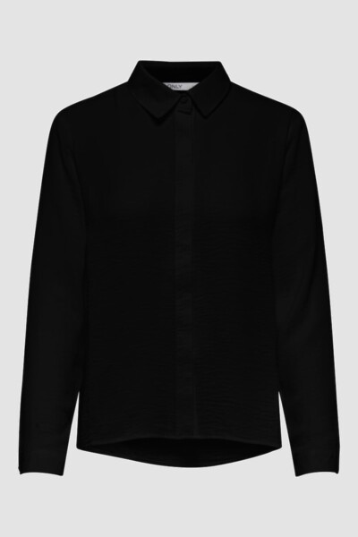 Camisa ISSABELLA, manga larga y botones Black
