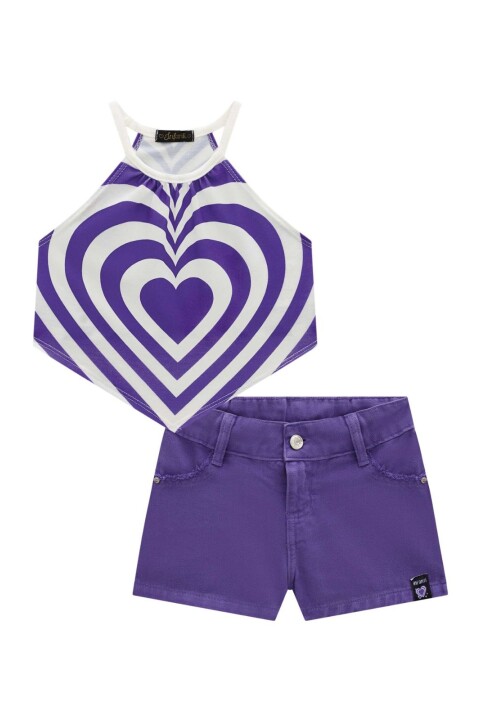 Conjunto De Top Con Corazón y Short Conjunto De Top Con Corazón y Short