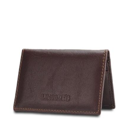 Porta Tarjetas Thor Cuero Marron