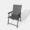 SILLA PLEGABLE NEGRO/GRIS P/JARDIN Unica