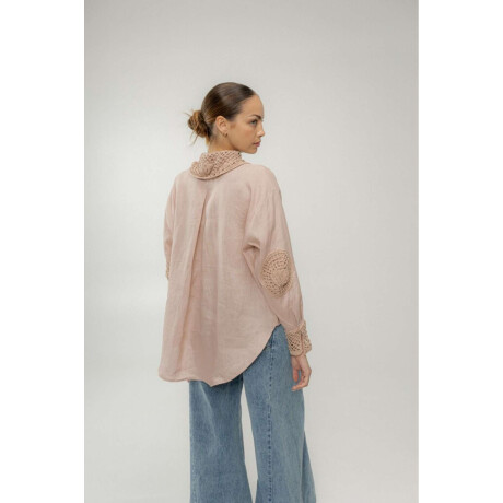 Camisa Onda Crochet Sea Rosa