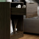 Mesa De Luz Moderna Dormitorio Para Cabecera Moderna Paris Marrón
