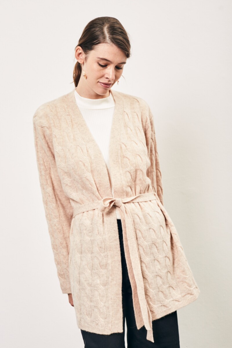 Cardigan Ochos - Beige Melange 