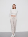 Pantalon Deportivo Curcia Beige Claro