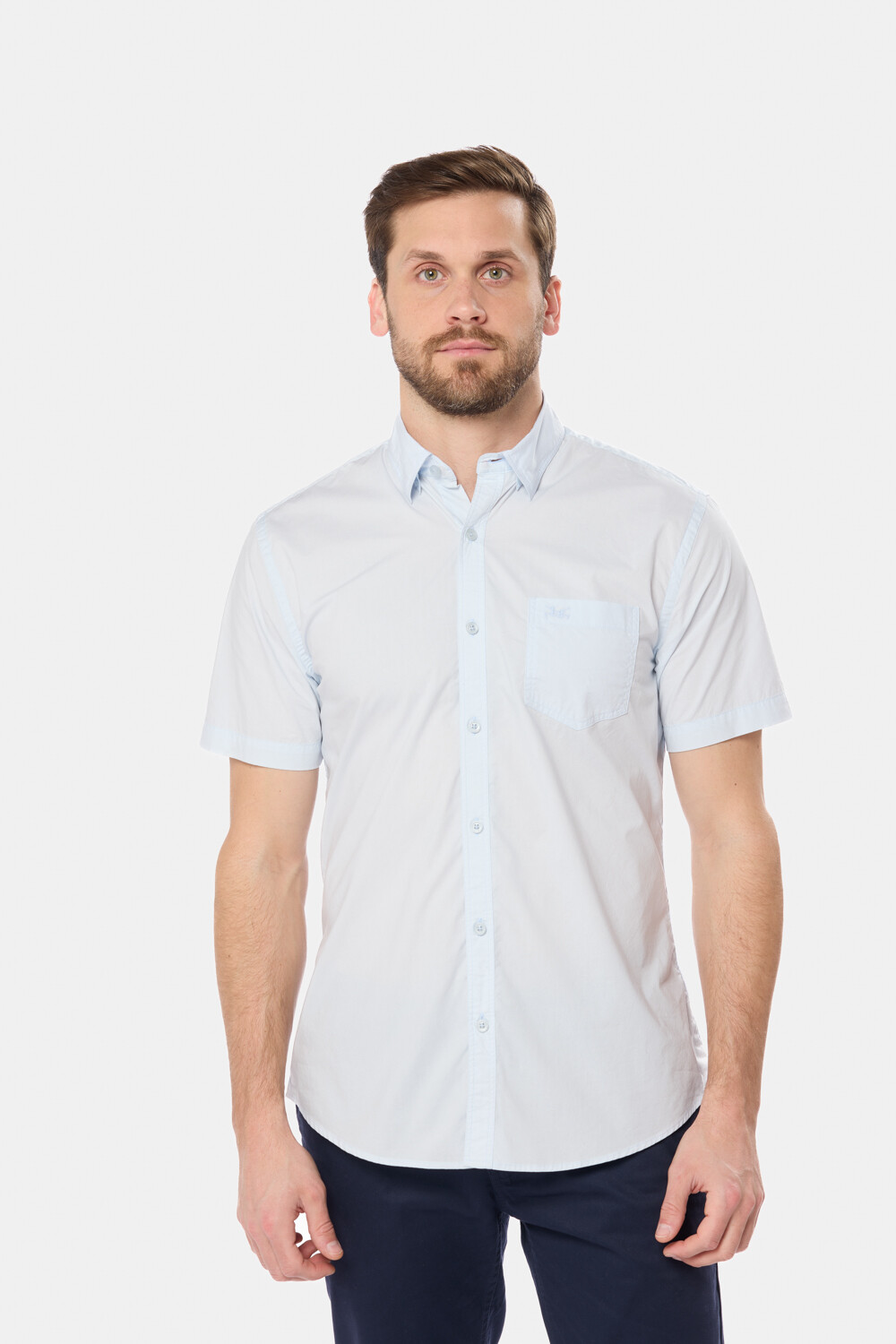 CAMISA LISA Celeste