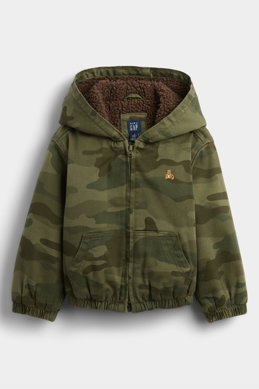 Campera Con Corderito Toddler Niño Camo