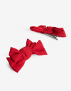 Horquillas con Accesorios Set De Horquillas Con Moños - Rojo Burdeaux