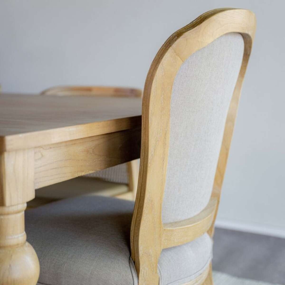 Silla Signora - Madera y Tapizado Beige 
