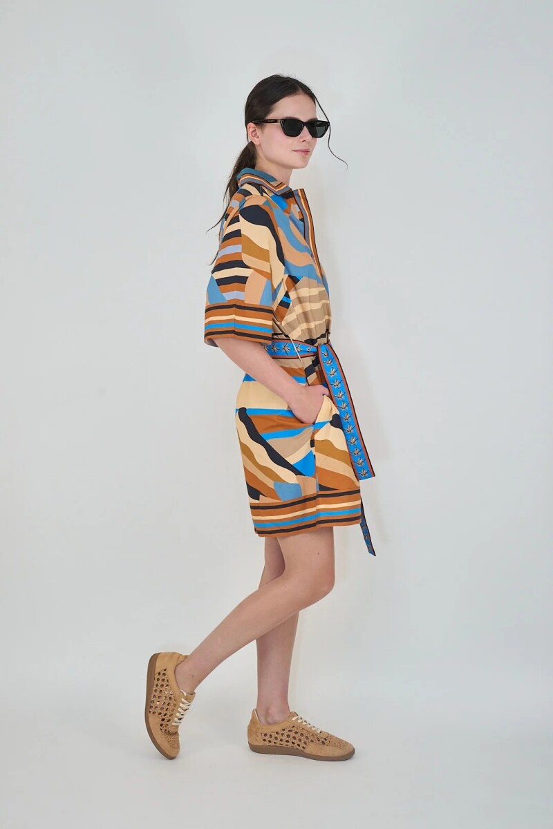 VESTIDO STRIPES Naranja
