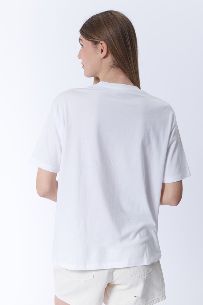 Remera estampada Palmera Blanco