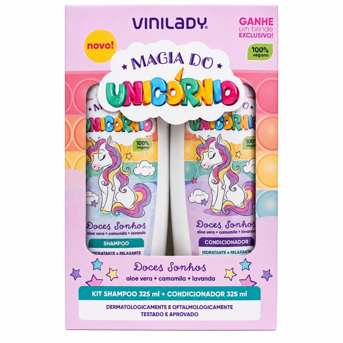 Pack VINI LADY Kids Shampoo y Acondicionador 325 ml Memory 