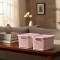 Set x2 Caja simil ratán 2,5 Lts ROSADO