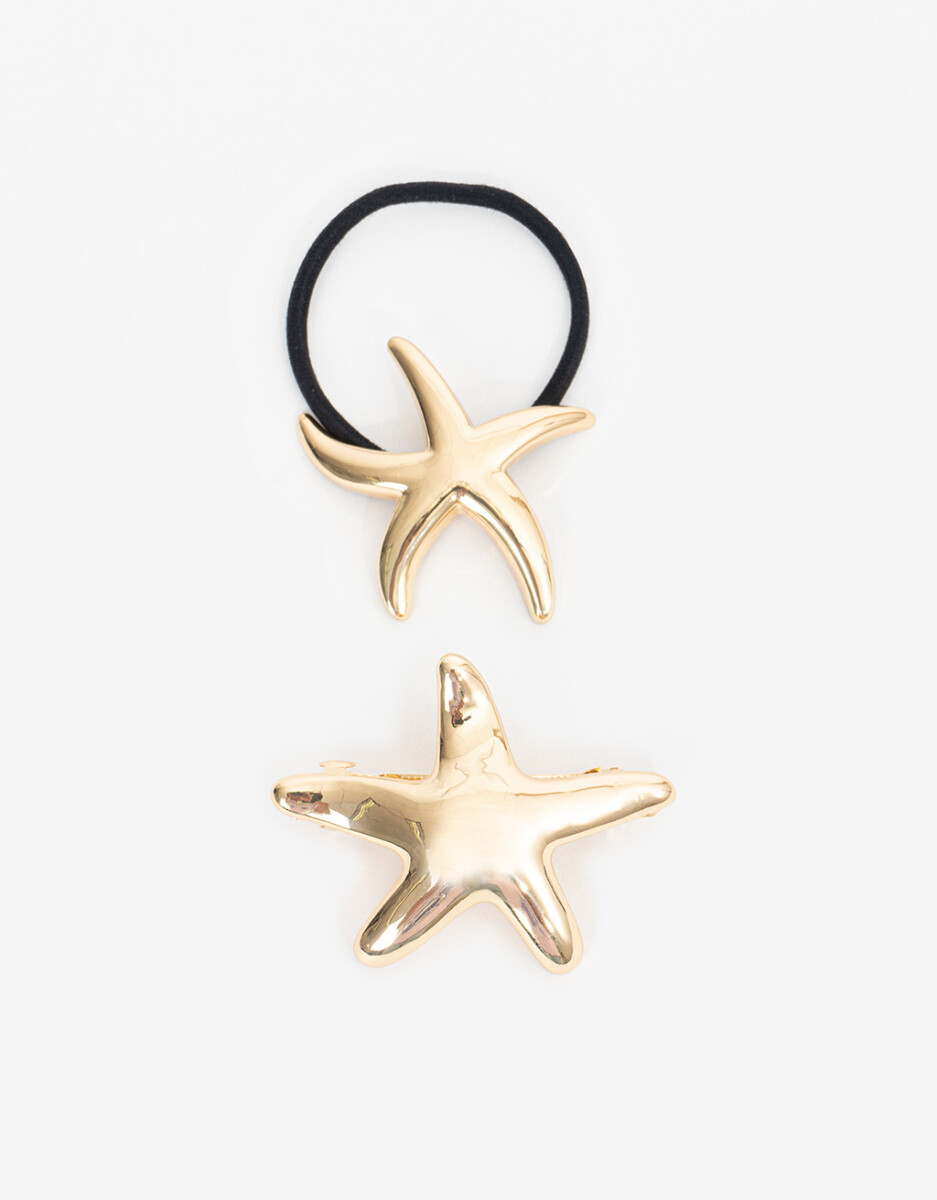 Set De Hebilla Francesa Y Gomita Cuff 