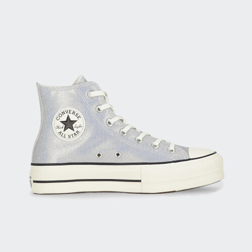 Championes Converse Chuck Taylor All Star Lift Platform Core Black/ftwr White/matte Silver