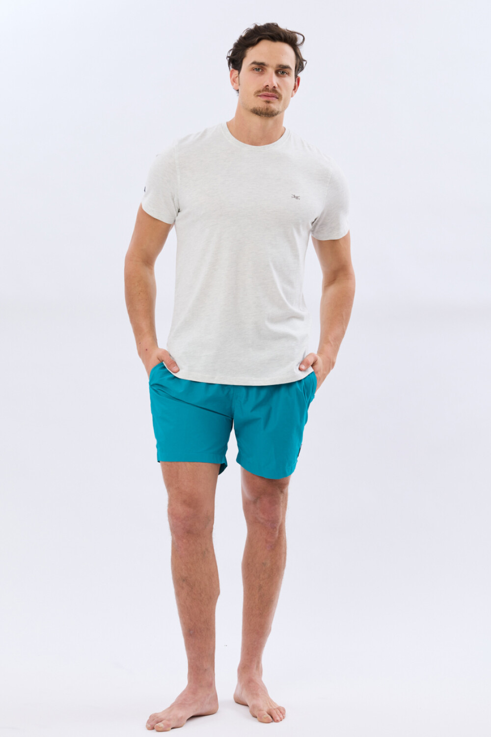 SHORT DE BAÑO LISO Verde Claro