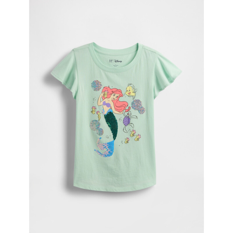 V-JPN DIS SS FLIPPY TEE TOPS FLARE SLEEVE CRYSTAL MINT