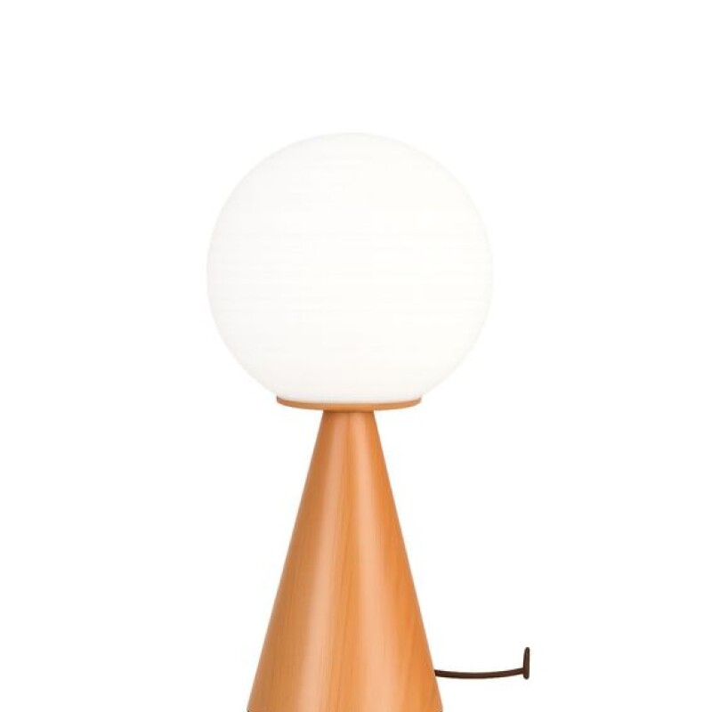 VELADOR DE MESA ESFERA D20CM 1L G9 BASE DE MADERA VELADOR DE MESA ESFERA D20CM 1L G9 BASE DE MADERA