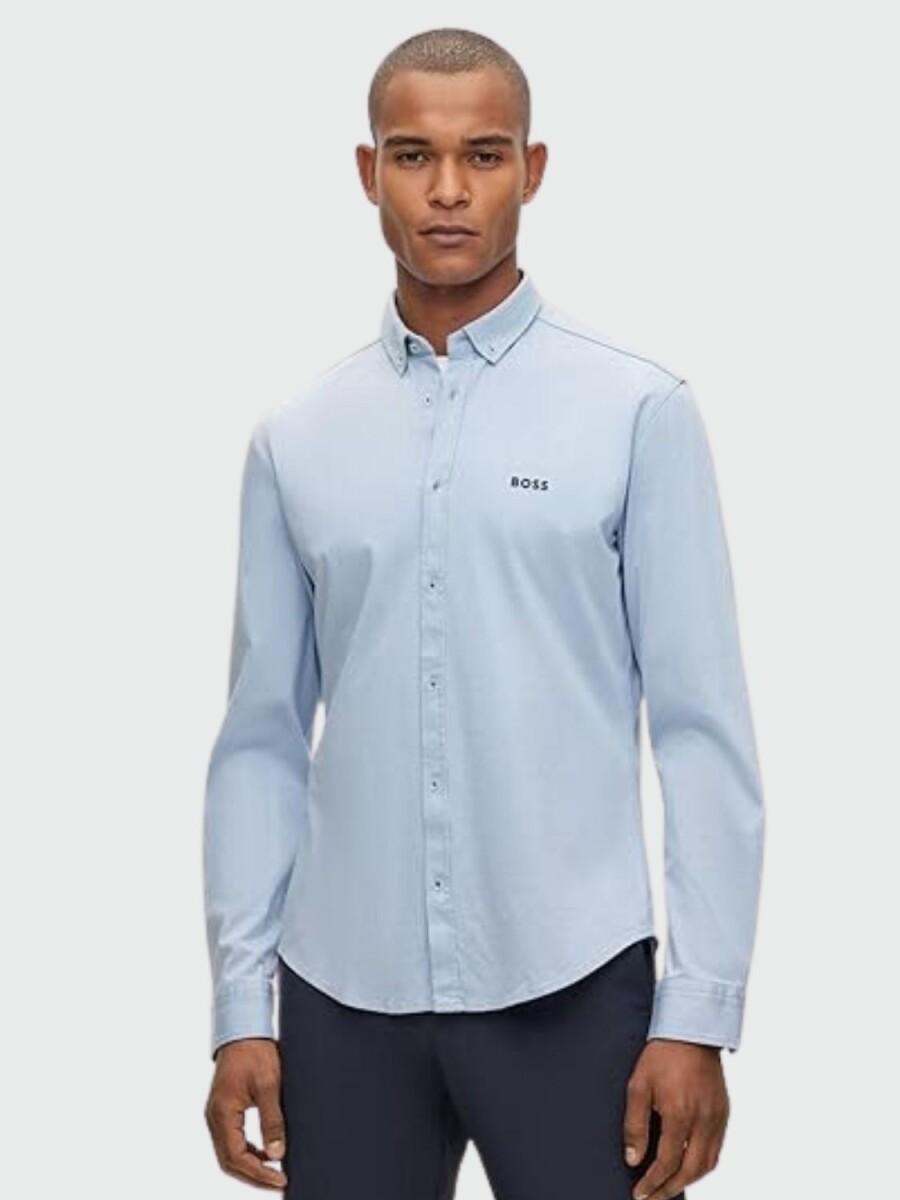 Hugo Boss -Camisa Casual, regular fit, BIADO - Celeste 