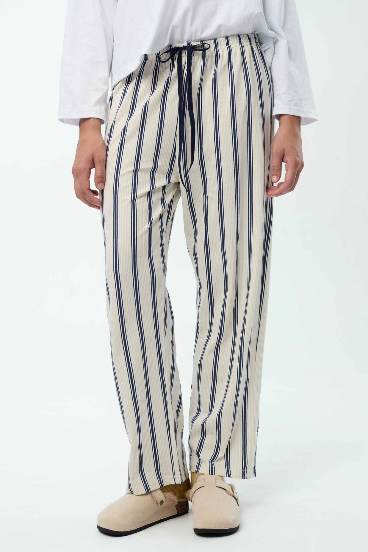Pantalón Bruna Azul Rayas
