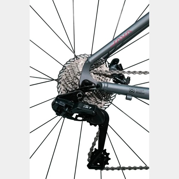 Bicicleta De Ruta Cambios Electrónicos Java Gravel Idra 24v Talle 470mm GRIS