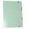CARPETA DALI CON ELASTICO TAMAÑO OFICIO COLORES PASTELES COLOR VERDE
