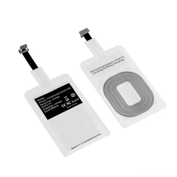 Adaptador Qi Lightnin para Cargador Inalámbrico Compatible con Iphone Adaptador Qi Lightnin para Cargador Inalámbrico Compatible con Iphone