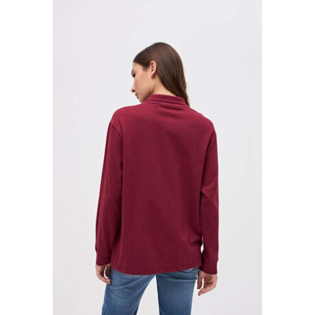 Remera polo Belia Bordo