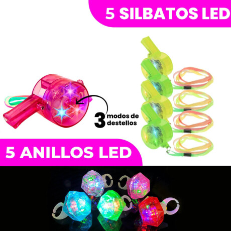 Set Cotillón N1 Luminoso Led 100pcs fiestas Eventos Cot001001