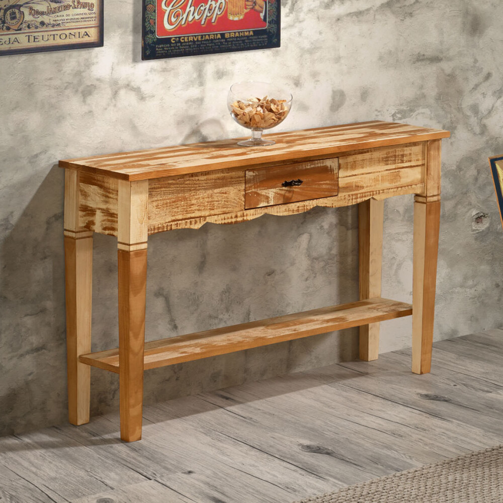 Rack aparador buffet en madera maciza - 1 cajón Rack aparador buffet en madera maciza - 1 cajón