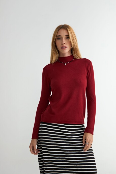 POLERA ARUM BORDO
