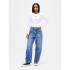 INTL LS MOD RIB CROP TEE FRESH WHITE
