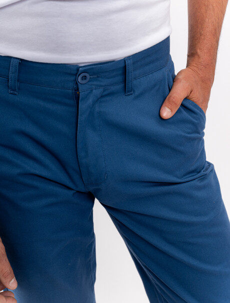 Pantalon chino azul