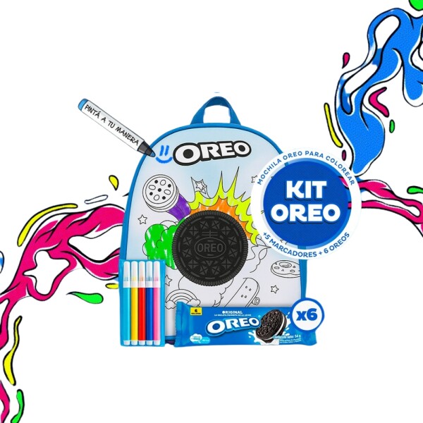 Mochila Con Marcadores Oreo Display 324g Mochila Con Marcadores Oreo Display 324g