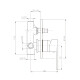 MEZCLADORA DUCHA EMPOTRADA MONOCOMANDO NEGRO MATE SPRINT NEGRO