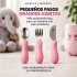 Set X3 Cubiertos Infantiles Marcus & Marcus Agarre Fácil Rosa 1