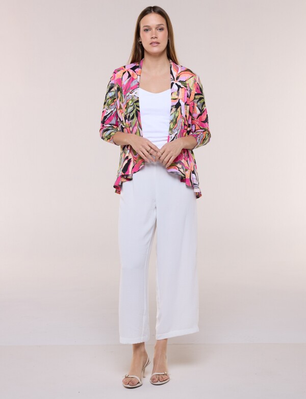 Cardigan Print MULTI/FUCSIA