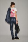Babucha Cuero Azul